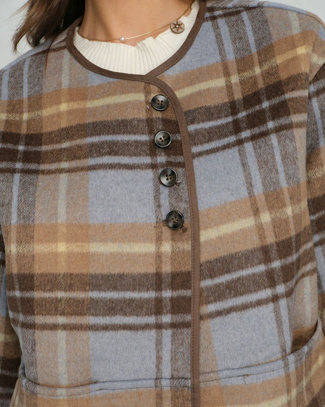 The Savoy Plaid Loose Jacket