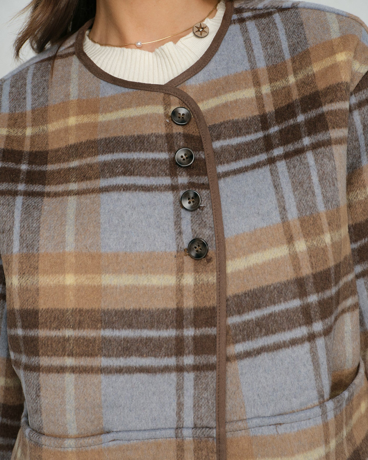 The Savoy Plaid Loose Jacket