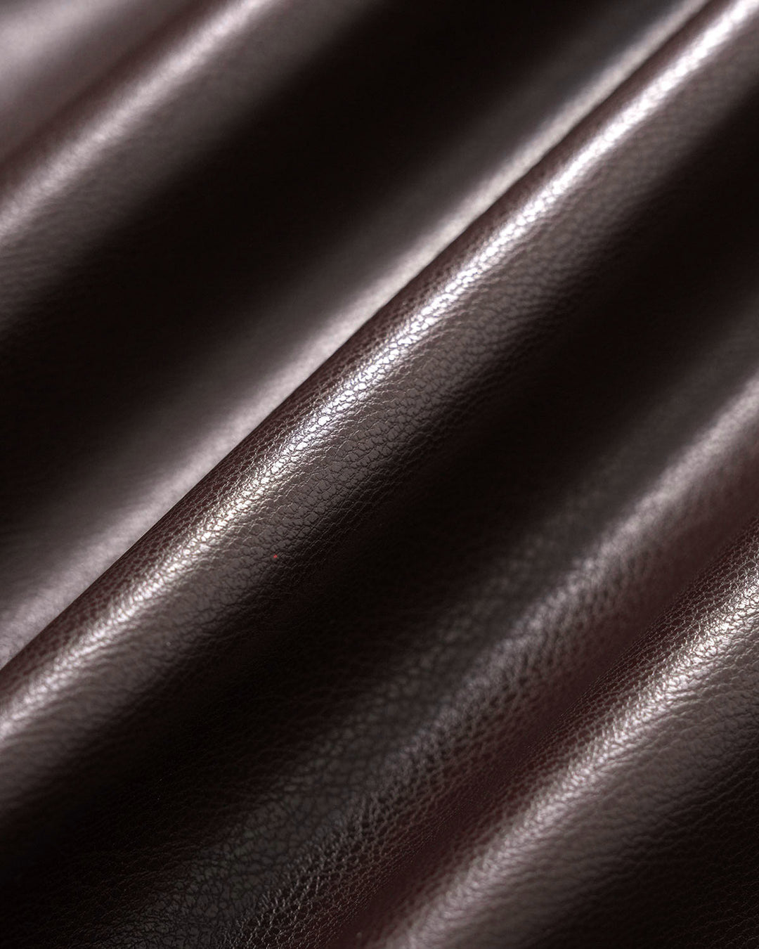 Coffee Faux Leather Jacket