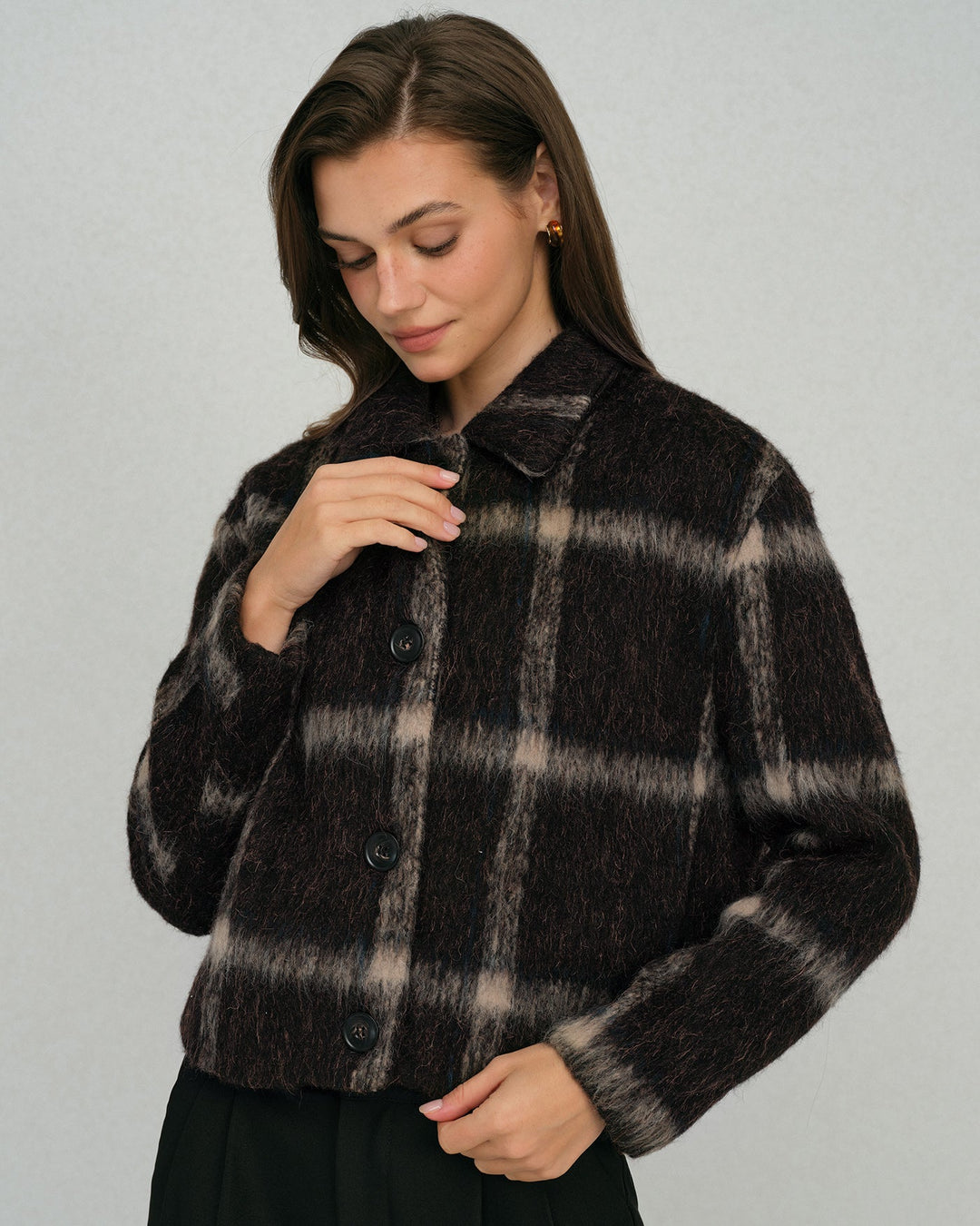 The Venus Plaid Single Breasted Jacket