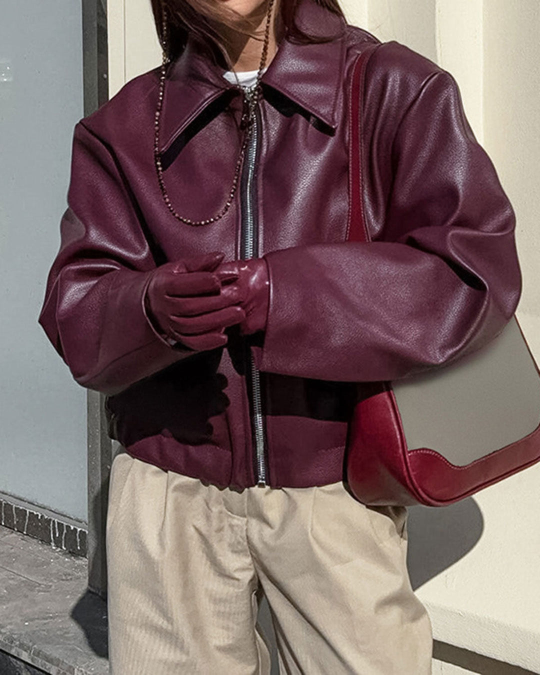 The Solara PU Lear Jacket