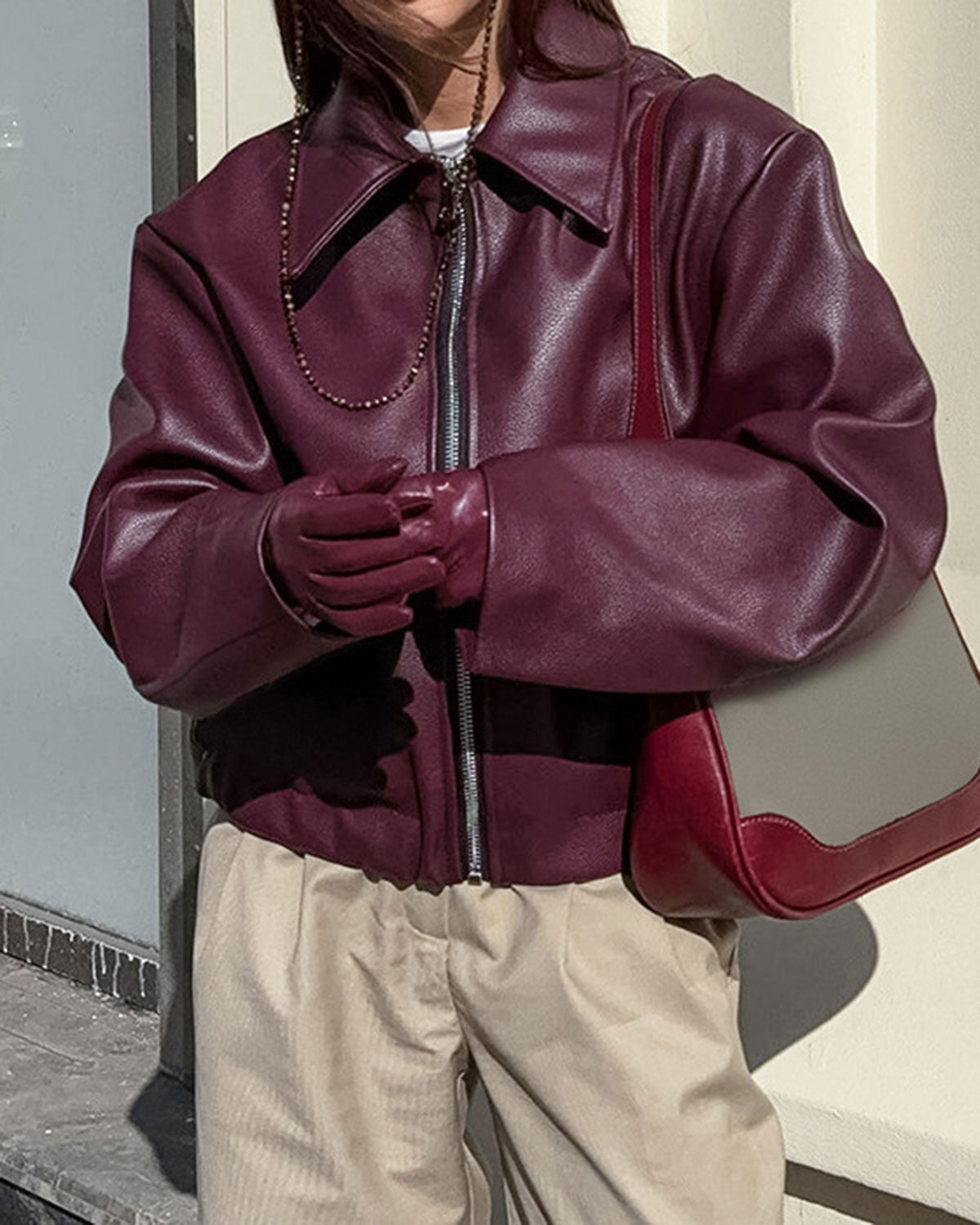 The Solara PU Lear Jacket