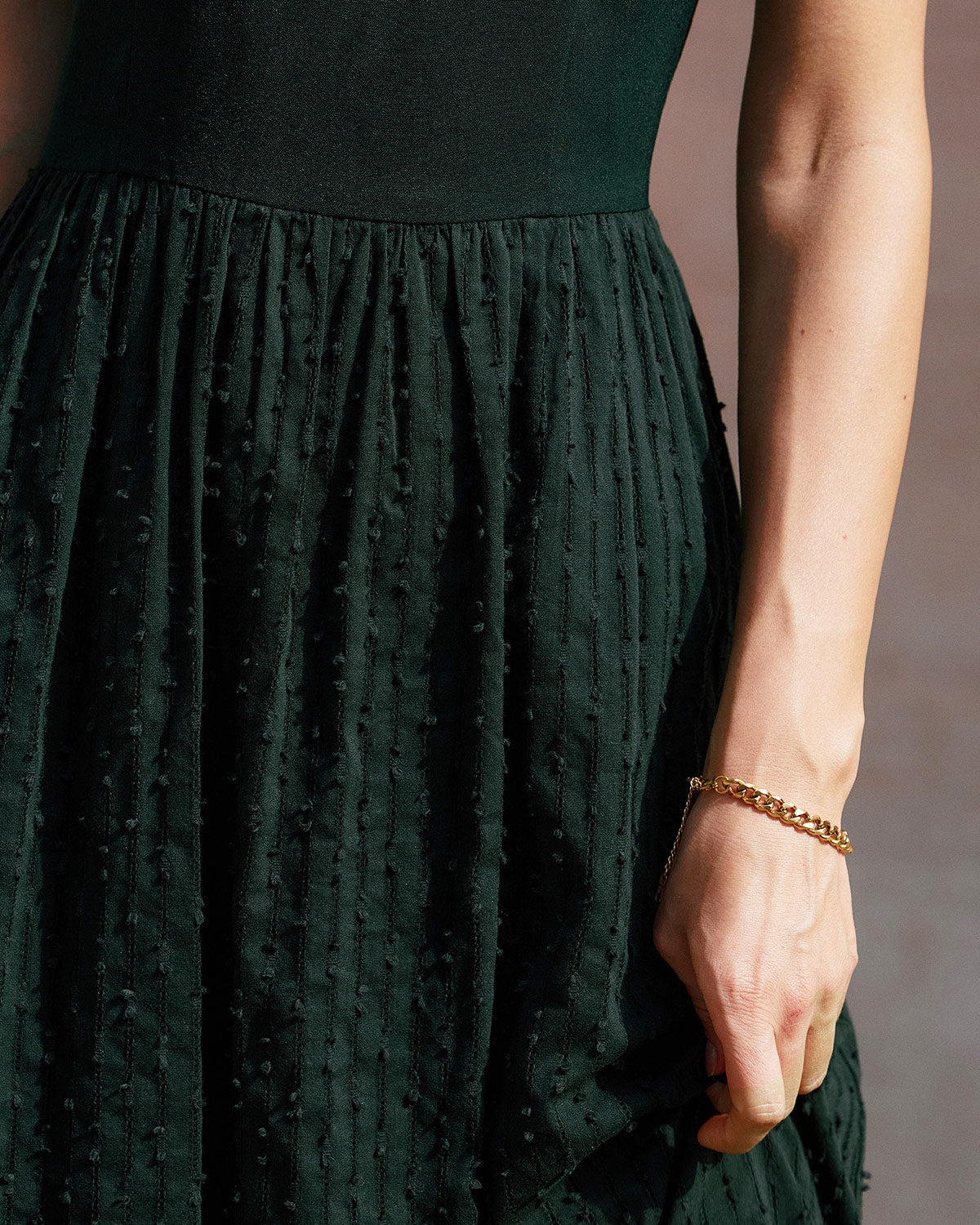 Black Sweetheart Neck Slip Midi Dress