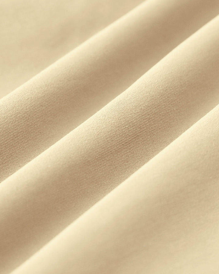 Apricot Button Sleeveless Midi Dress