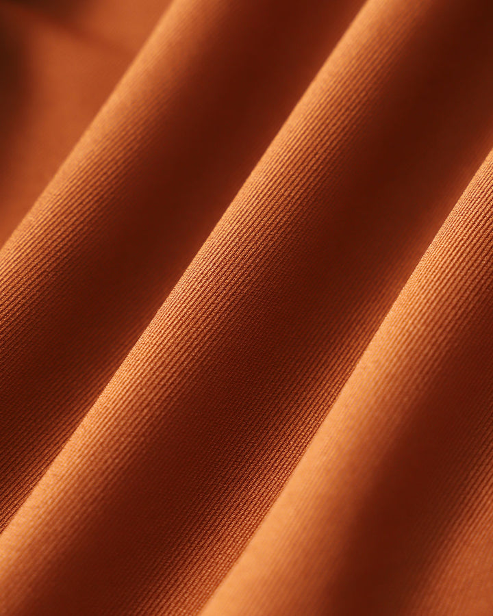 Brown Pegged Straight Pants